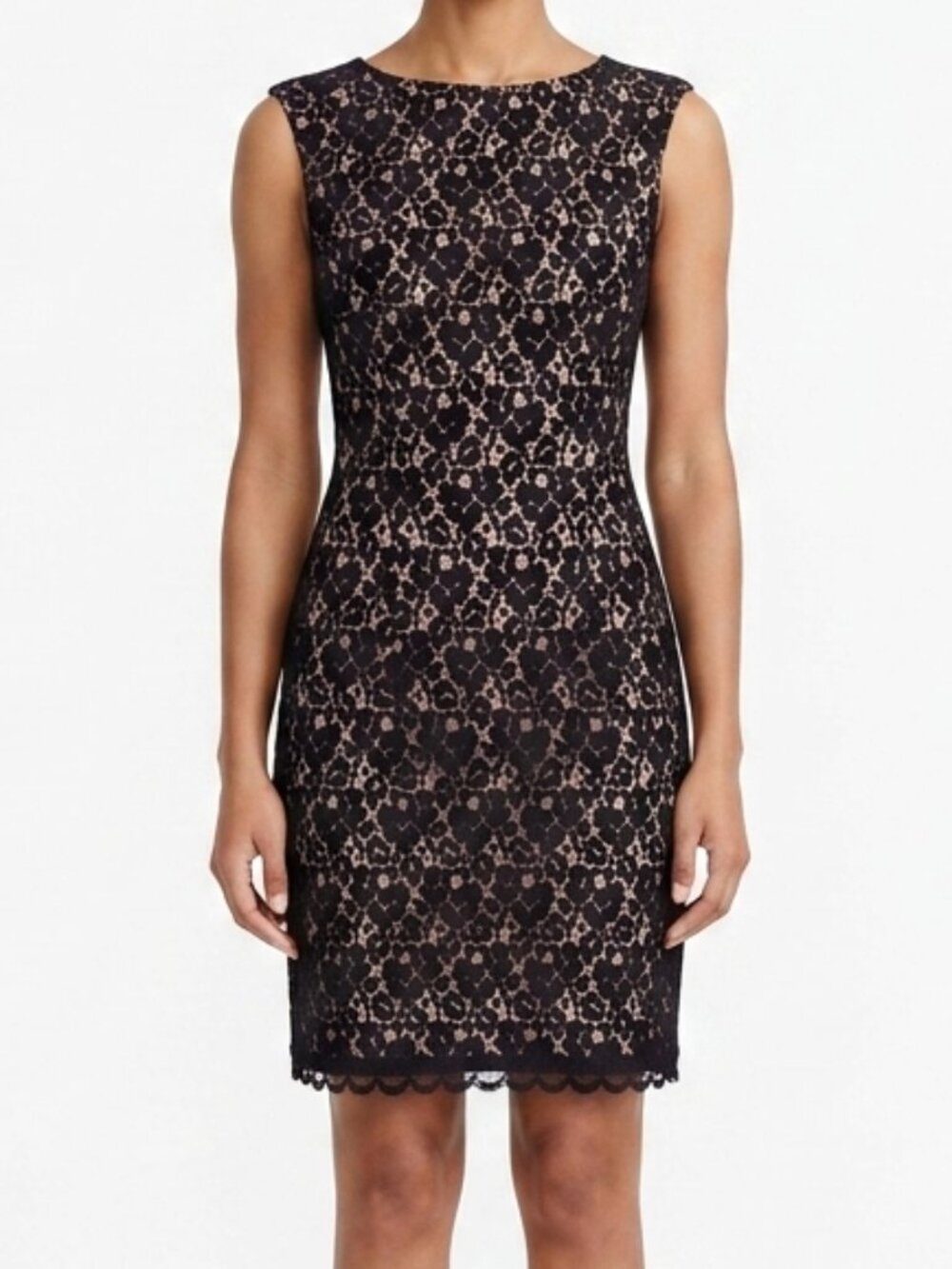 Jacob Black Lace Sheath Cocktail Dress- Sz. Sm